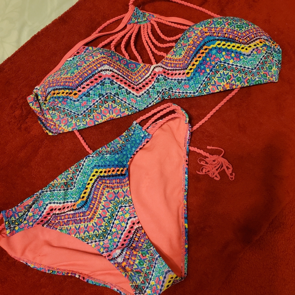 TiniBikini Vibrant Multicolor Bikini Set
